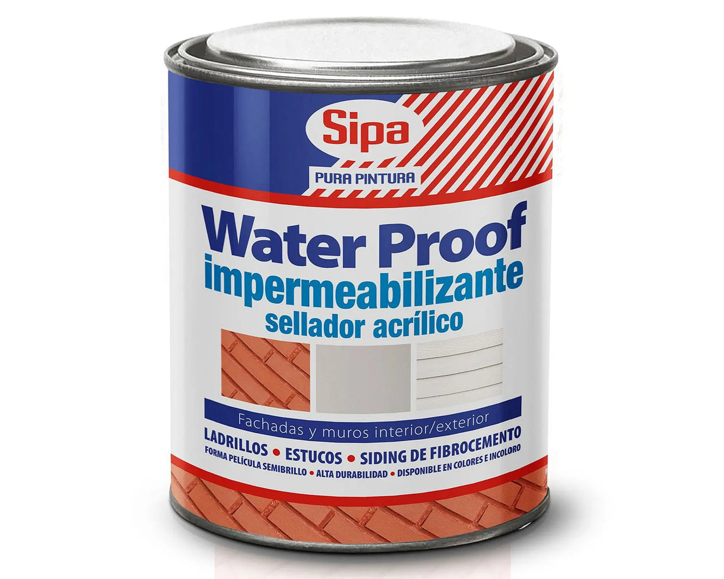 WATER PROOF IMPERMEABILIZANTE ACRILICO INCOLORO SIPA 1LT